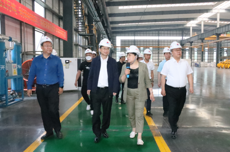 貴陽市政協(xié)副主席、清鎮(zhèn)市委書記付濤一行到明泰鋁業(yè)考察